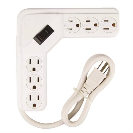 6 OUTLET CORNER POWER STRIP