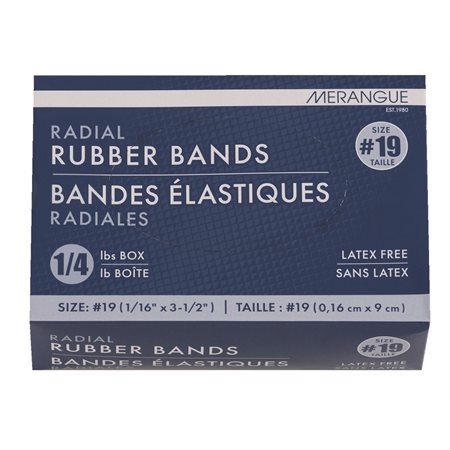RUB.BANDS 19 25 LB LATEX FREE