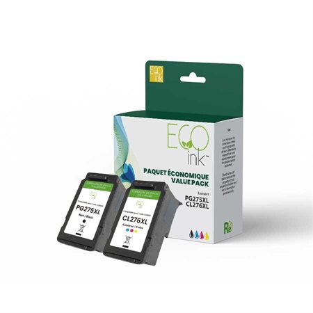 Cartouches jet d’encre remises à neufs (Alternative à Canon PG275XL / CL276XL)