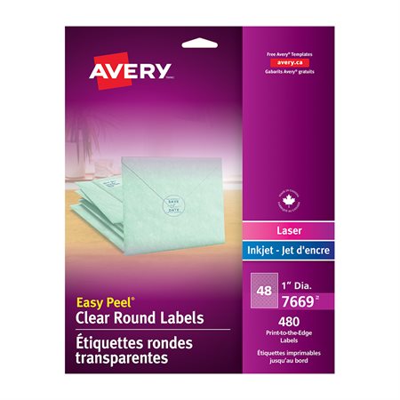 Étiquettes transparentes Easy Peel®