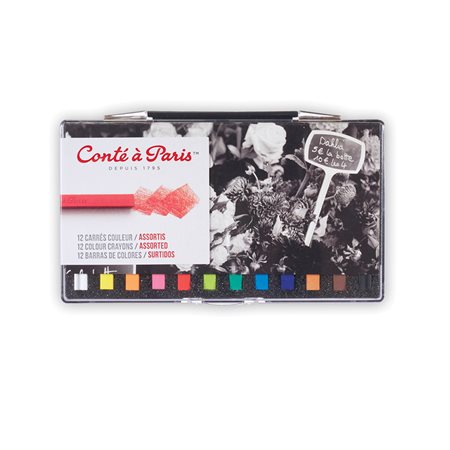 CRAYONS CONTE AST 12PCS