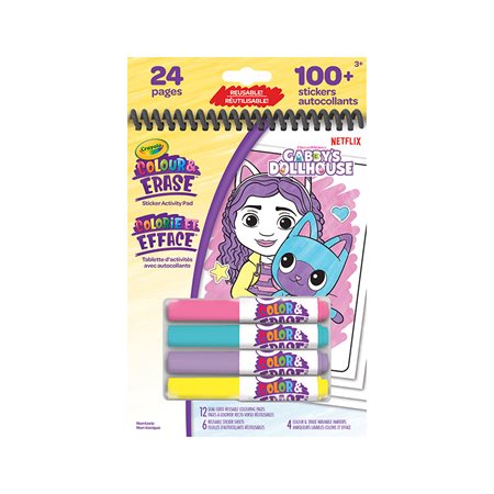 Tablette d’activités réutilisables Gabby’s Dollhouse