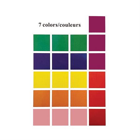 Étiquettes de couleurs assorties