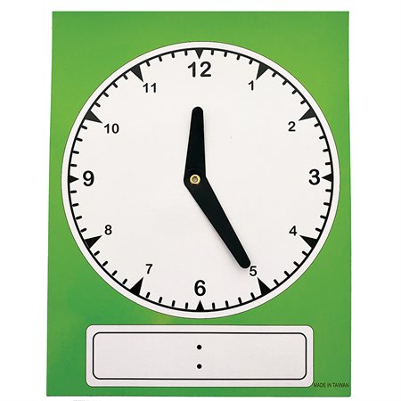 Laminated Paper Education Clock
