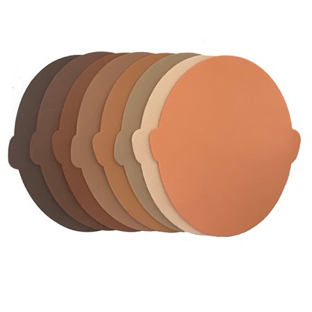 Formes de visages en mousse de couleurs multiculturelles