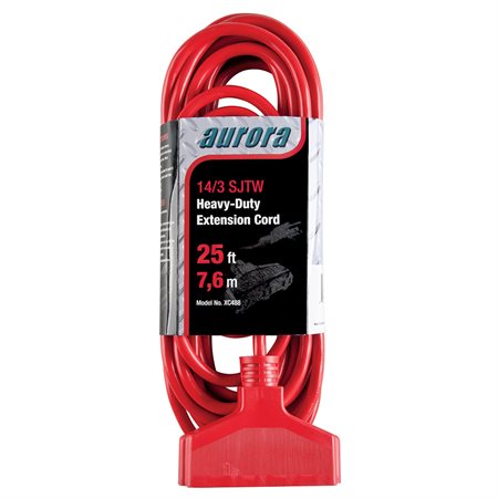 Outdoor Vinyl Triple Tap Extension Cord Heavy-Duty