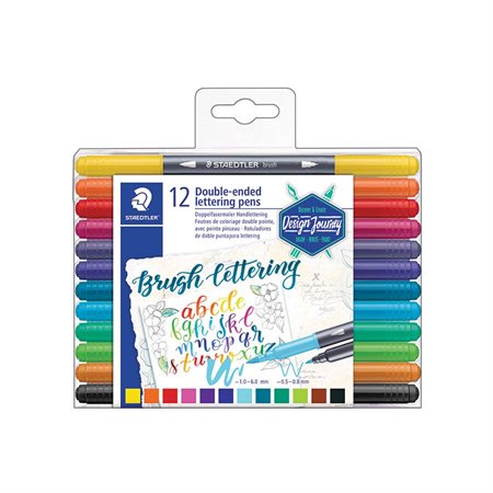 Plumes de lettrage à deux embouts