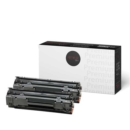Set of Two Compatible Toner Cartridges (Alternative to HP CB435A / CB436A / CE285A and Canon 125)
