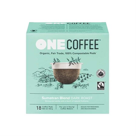 CAFE K-CUP ONE COFFEE SUMATRAN