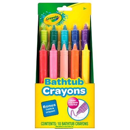 CRAYONS DE BAIN CRAYOLA COUL ASST@10