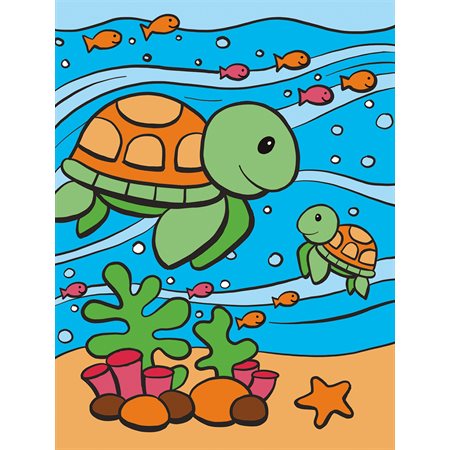 ROYAL - PEINTURE NUM "MY FIRST"TORTUE MER