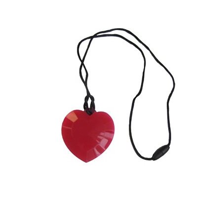 COLLIER MACHOUILLE COEUR ROUGE