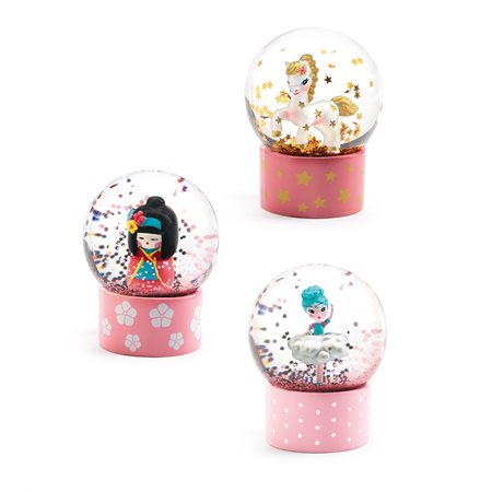 DJECO - MINI BOULE DE NEIGES "SO CUTE" 3CHX