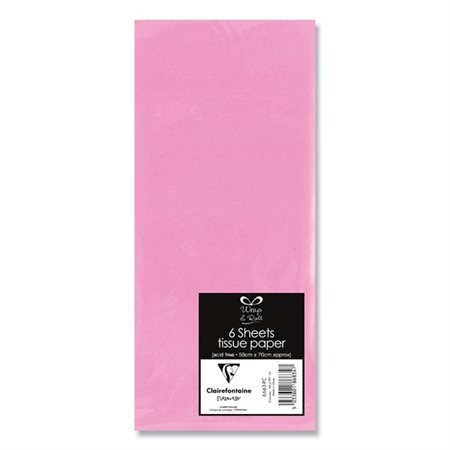 PAPIER DE SOIE 6F 20 X 30" ROSE