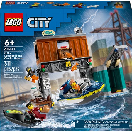 LEGO-CITY BATEAU POLICE CACHETTE ESCRO 311PCS