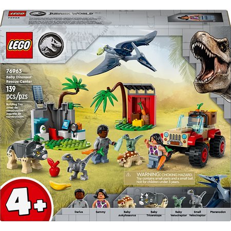 LEGO- JURASSIC CENTRE SAUV BEBE DINO 139PCS