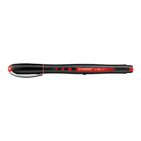 STYLO BILLE  ROUL "STABILO BLACK" ROUGE